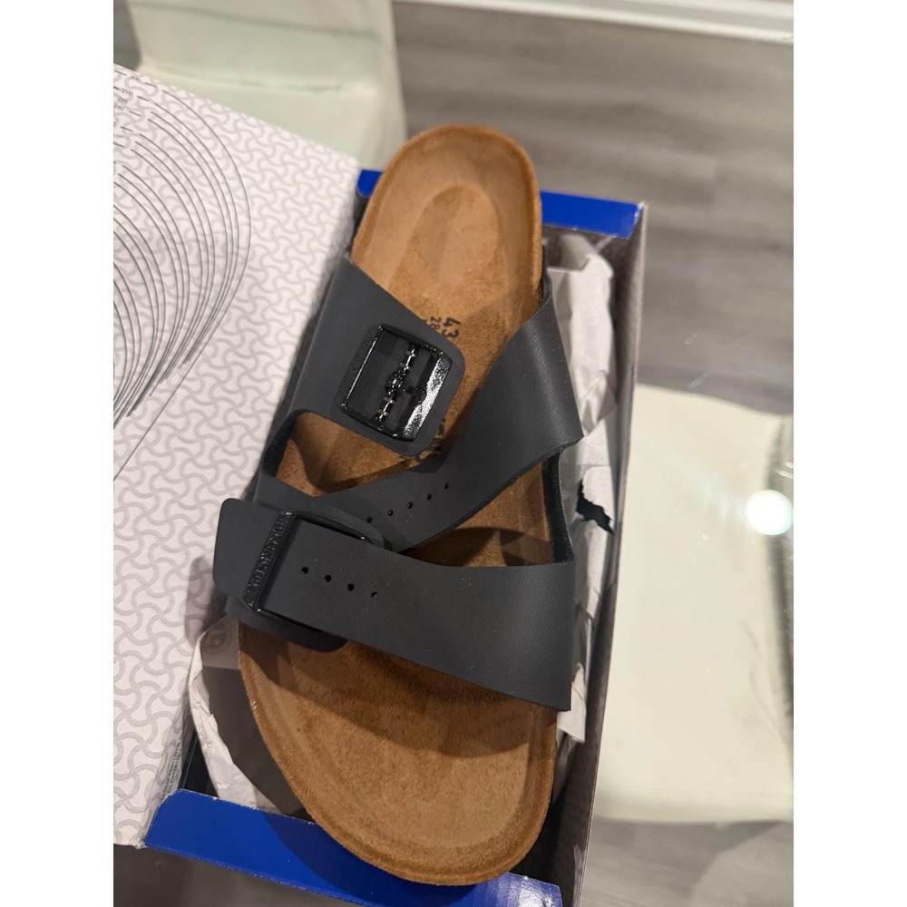 Birkenstock Arizona Eva mules Black Leather Sandals New with Tag EU 37,42,44 - Picture 4 of 4